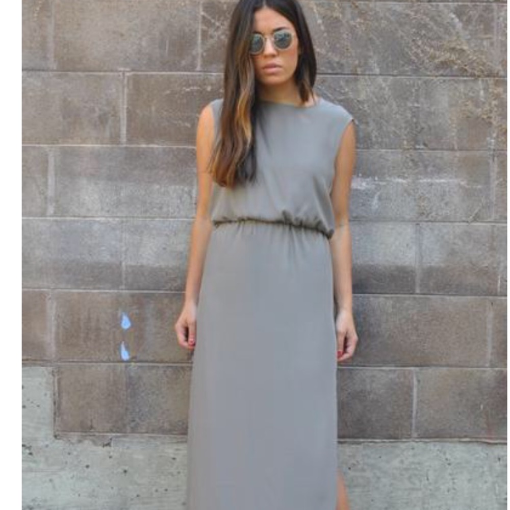 Natalie Deayala med. dove cinch bridesmaids dress